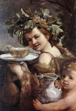  Guido Pintura al %C3%B3leo - El niño Baco barroco Guido Reni